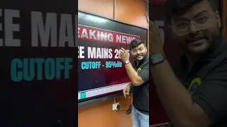 Jee Mains 2025 Cutoff Will Be 95%ile 😱 | Breaking News 