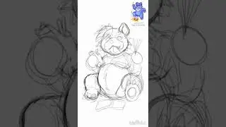 빼빼로 먹는 재베어 스피드 스케치 (Xae-Bear eating Pepero, Sketch simply)