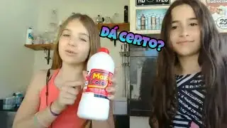 Testando slime com maxi cola!