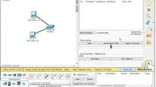 Packet Tracer Simulation mode