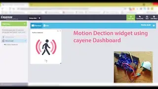 Motion detection data with Cayenne dashboard and ESP8266