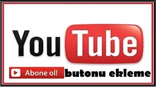 2 dk youtube kanalımıza abone ol butonu ekleme programsız (filiqran ekleme)