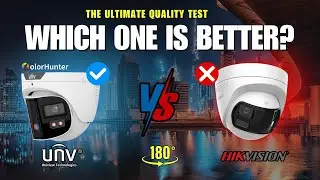 Hikvision v/s Uniview | Uniview vs Hikvision 180° Camera Test | Best Wide Angle Security Camera?