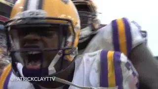 Jeremy Hill's 37-yd Outback Bowl TD Run - Field Level View