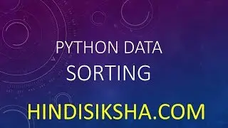 Python+Data: Sorting in DataFrame and Series in Hindi
