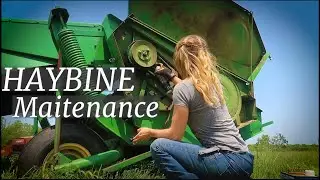Turning Wrenches -  Maintenance on the John Deere MoCo Hay Cutter  1219 - Prepping for Hay Season
