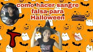 COMO  hacer sangre falsa para HALLOWEEN (facil y sin gastar )