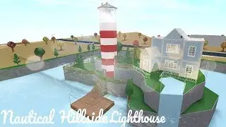 (170k) Nautical Hillside Lighthouse // Bloxburg Speedbuild