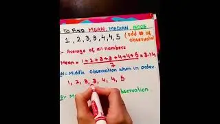 How to find Mean, Median and Mode in 1 minute. 