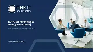 Webinar | SAP Asset Performance Management - APM IoT gestützte vorausschauende Instandhaltung