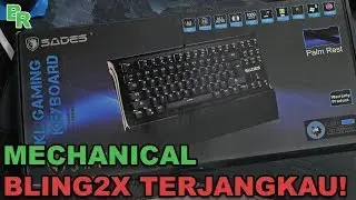 Unboxing Mechanical keyboard RGB Sades Shield - DAPAT OBENG GRATIS!