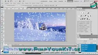 Tutorial Schneefall erzeugen mit Adobe Photoshop CS5