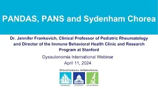 PANDAS, PANS and Sydenham Chorea