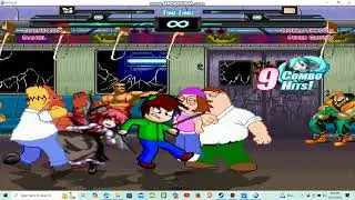 BFB M.U.G.E.N Battle 298: Daniel and Clone Koa (me) vs Homer Simpson and Peter Griffin
