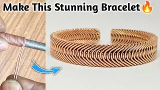 Handmade Copper Bracelet | Stunning Braided Cuff Tutorial | jewelry making
