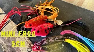 Testando Isca Mini Frog 5cm na pescaria de Traíra 
