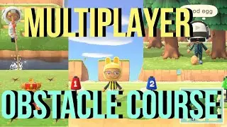 AMAZING OBSTACLE COURSE ~ISLAND RELAY RACE in Animal Crossing New Horizons