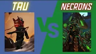 Warhammer 40k: Tau Empire vs Necrons battle overview.