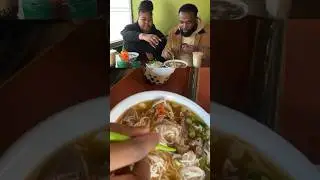 My first time trying Pho 😋🍜 #explorepage #foodie #mukbang #foodlover #asmr