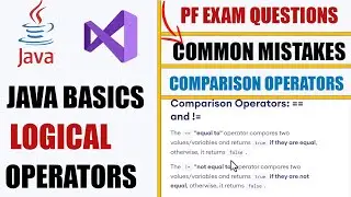 Java Comparison and logical Operators