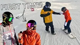 First Days Snowboard Progression (REAL BEGINNERS) + Giveaway