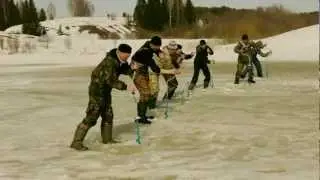 Ловля на мормышку Ува апрель 2013