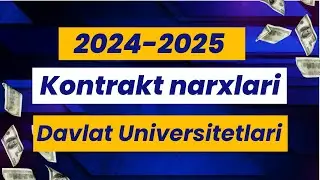 Yangi Kontrakt Narxlari | 2024-2025-yil uchun