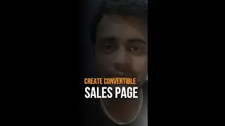 How to create CONVERTABLE SALES PAGE #shorts