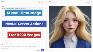 FREE AI Real-Time Image Generator In Next.js Server Actions | No Open AI | No DALL-E