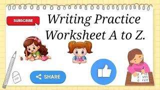 Practice worksheet A to Z for kids/ handwriting practice/English worksheet for kids #edit #viral