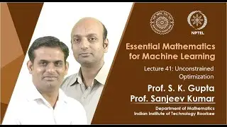 Lecture 41: Unconstrained Optimization
