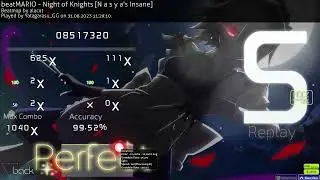 osu | beatMARIO - Night of Knights [N a s y a's Insane] with EZHD