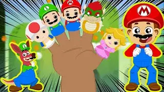 Super Mario Finger Family + Nursery Rhymes & Learning Songs | SuperZoo