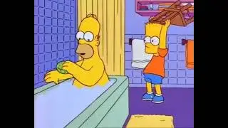 bart hits homer with a table