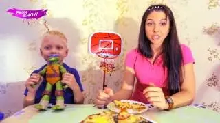 Готовим пиццу для ЧЕРЕПАШЕК НИНДЗЯ  Cooking pizza for Teenage Mutant Ninja Turtles