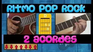 Como tocar o RITMO DE POP ROCK com 2 ACORDES