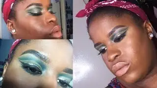 Prom Inspired Blue Cut Crease + Silver Liner |Simple By Kayla