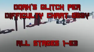 Dqrk's Glitch Per Difficulty Chart Obby (All Stages 1-63)
