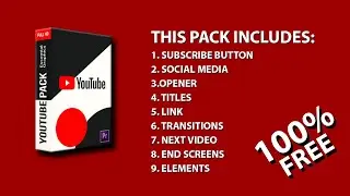 YouTube Editable Pack For Premiere Pro | Effects and Transitions Pack | Action Transitions Presets