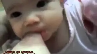 Baby hurting her mom while breastfeeding