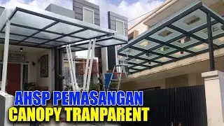 AHSP Pemasangan Canopy Transparan - RAB