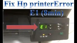 fix hp printer laserjet M125a Error E1