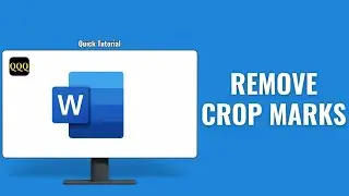 How to Remove Right Angles Crop Marks in Word