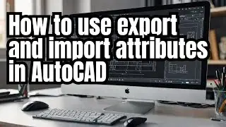 How to use export and  import attributes in AutoCAD