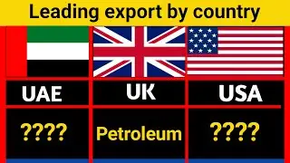 Top export by country || Leading export by country || top export goods by country 
