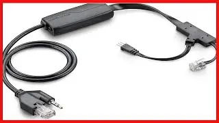 Plantronics - Electronic Hook Switch Cable APP-51 (Poly) - Remote Desk Phone Call Control -