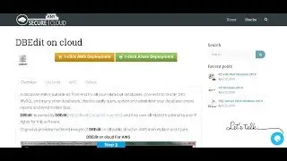 1  Click Ready Secured DBEdit 2 on Windows 2016 Deploy on Azure , AWS and Google Cloud Platform.
