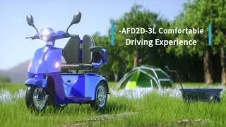 AFD2D-3L 25km/h -Spacious Seat- Ajustable backrest-Lockable Rear Case