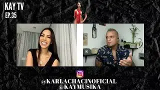 La explosiva y radiante Karla Chacín en una entrevista de  Kay TV.