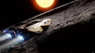 Anaconda Space Combat and Landing on a Planet Surface Facility, Elite Dangerous